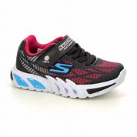 Skechers  Size 5 Black and Red Athletic Sneakers - Picture 1 of 7